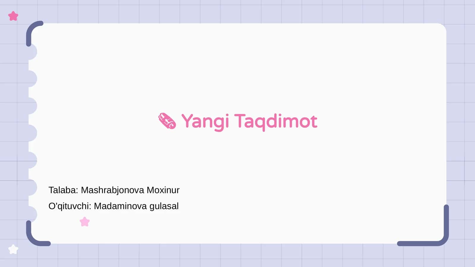 Yangi Taqdimot 1