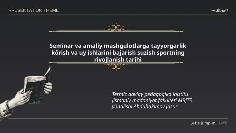 Seminar va amaliy mashgulotlarga tayyorgarlik kõrish 1