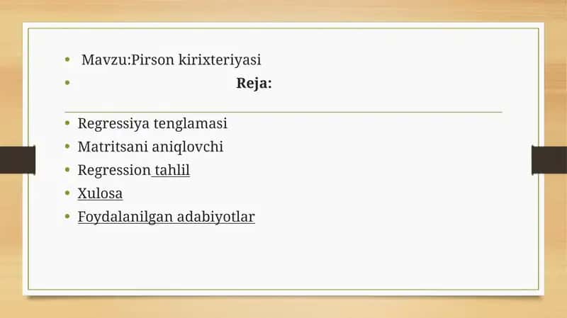 Pirson kirixteriyasi 1