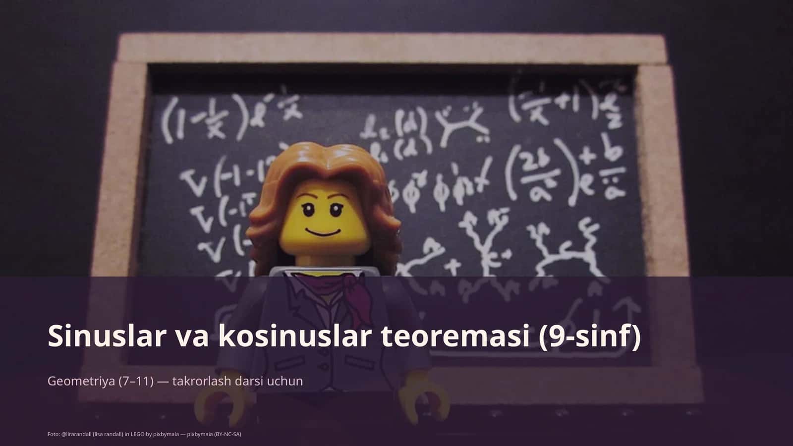 Sinuslar va kosinuslar teoremasi (9-sinf) 1