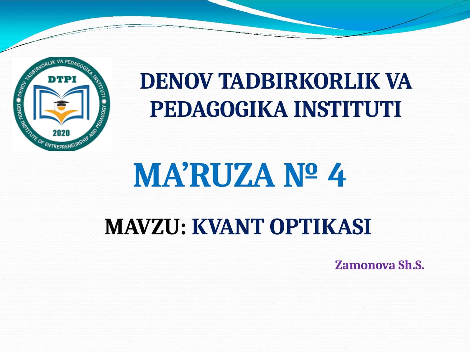 KVANT OPTIKASI 1