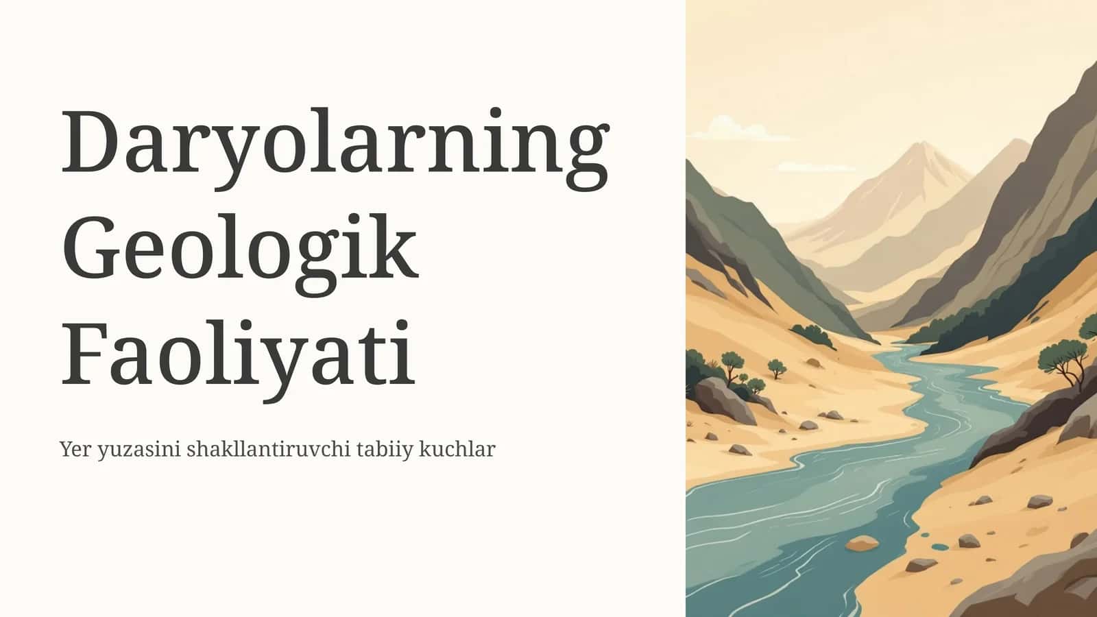 Daryolarning Geologik Faoliyati 1