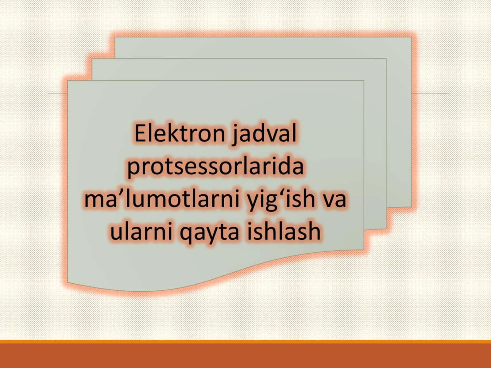Microsoft Exsel dasturi 1