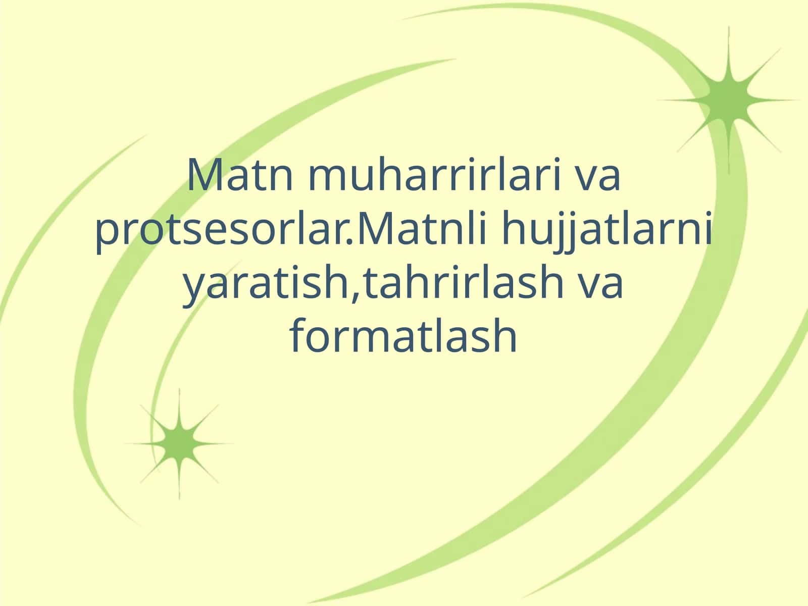 Microsoft Word mаtn protsessori imkоniyatlаri 1