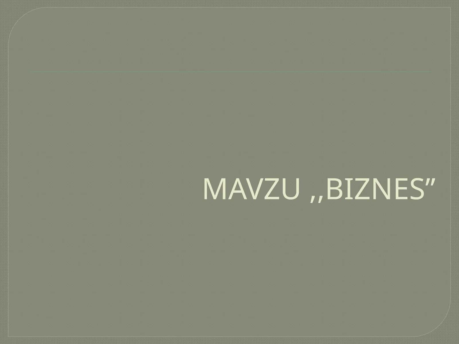 BIZNES 1