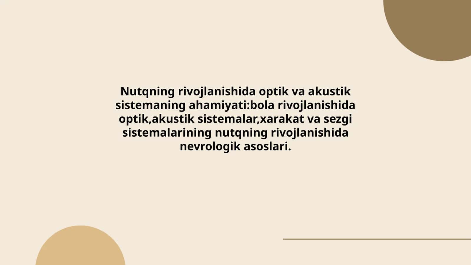 Nutqning rivojlanishida optik va akustik sistemaning ahamiyati 1
