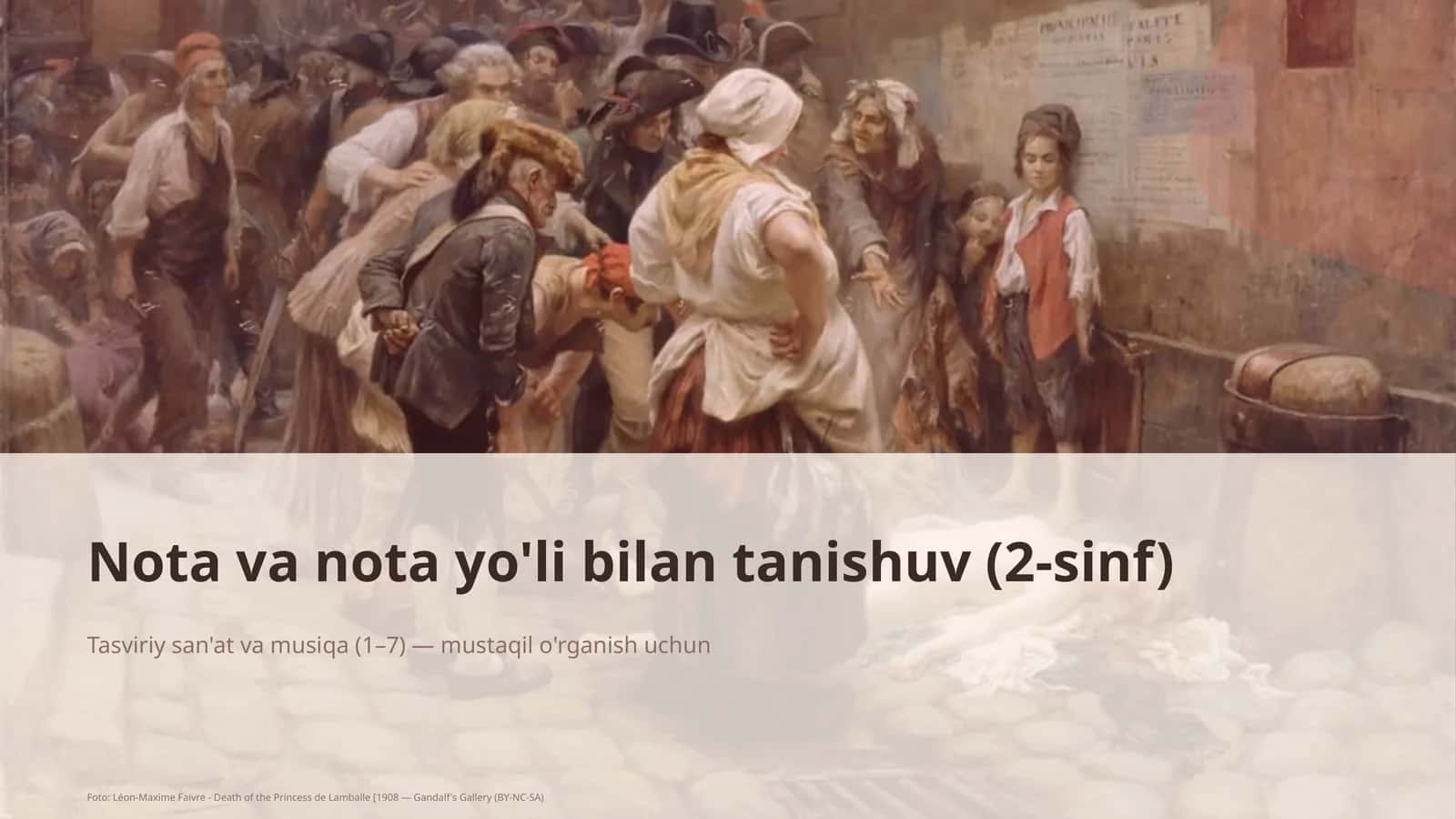 Nota va nota yo'li bilan tanishuv (2-sinf) 1