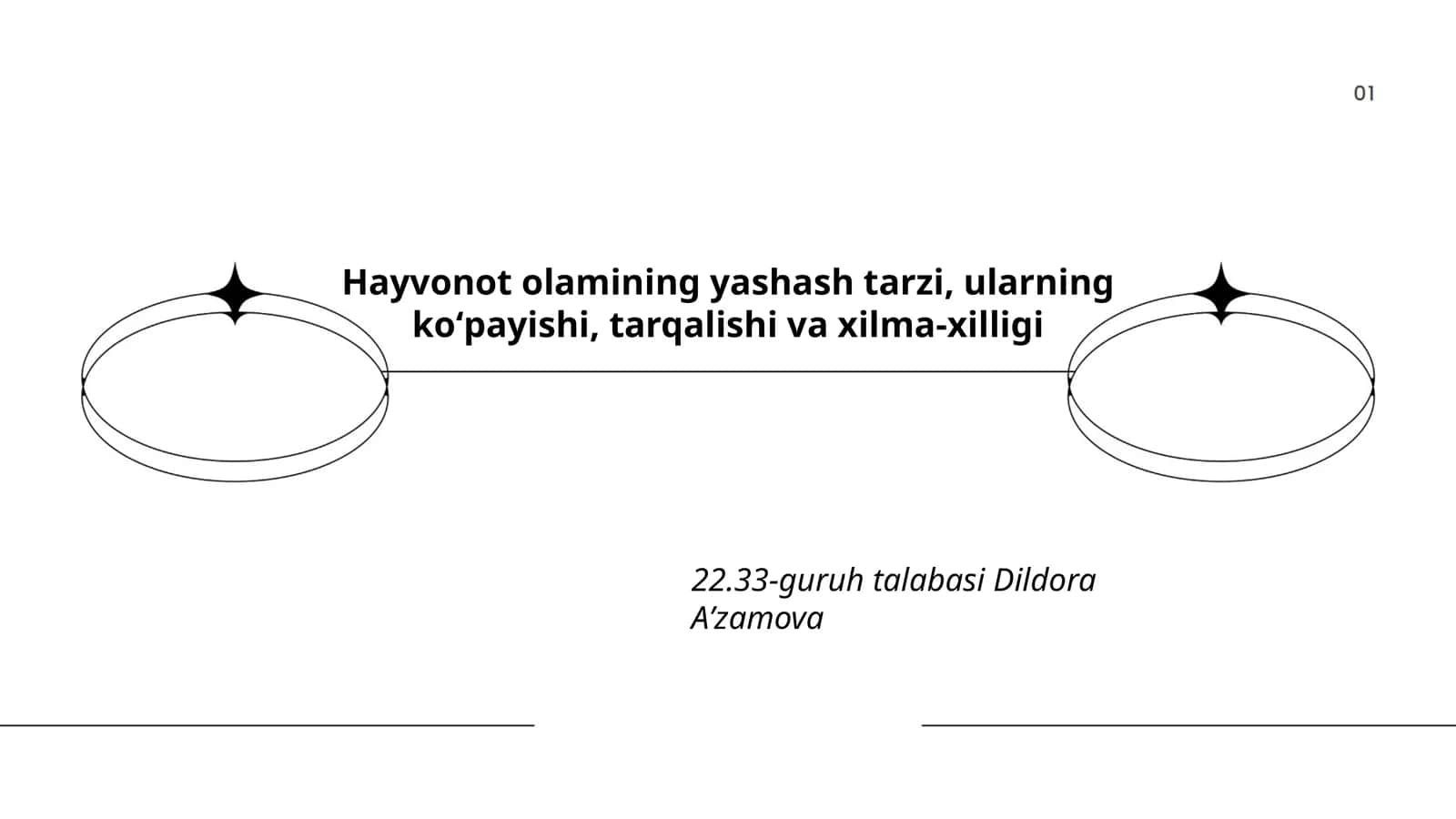 Hayvonot olamining yashash muhitlari 1