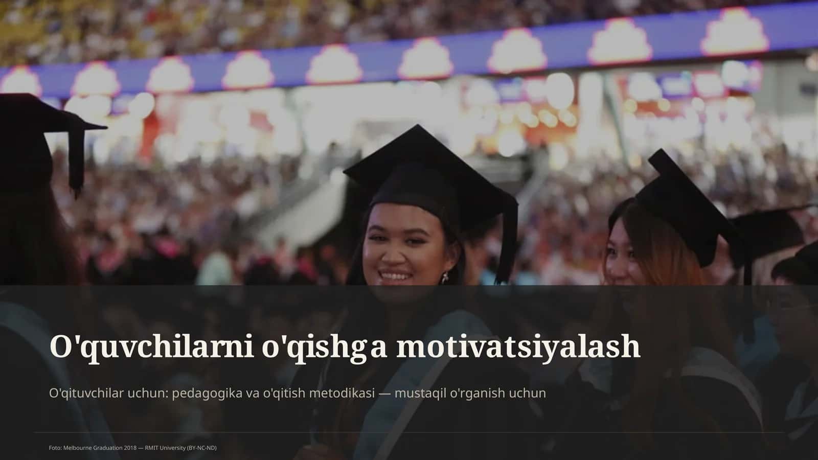O'qituvchilar uchun: pedagogika va o'qitish metodikasi 1