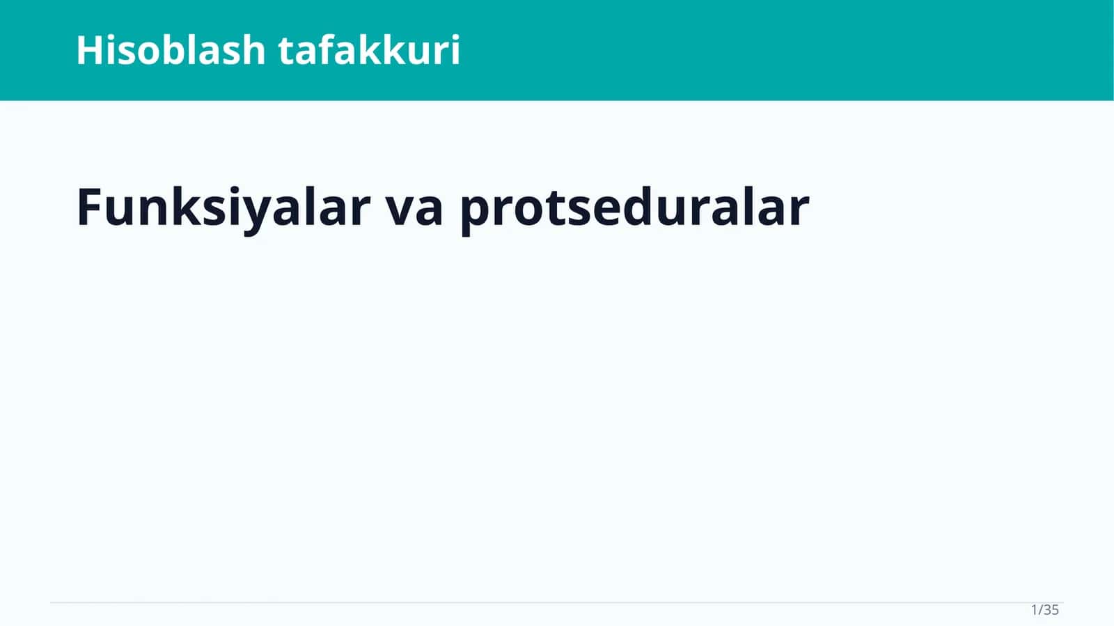 Hisoblash tafakkuri 1