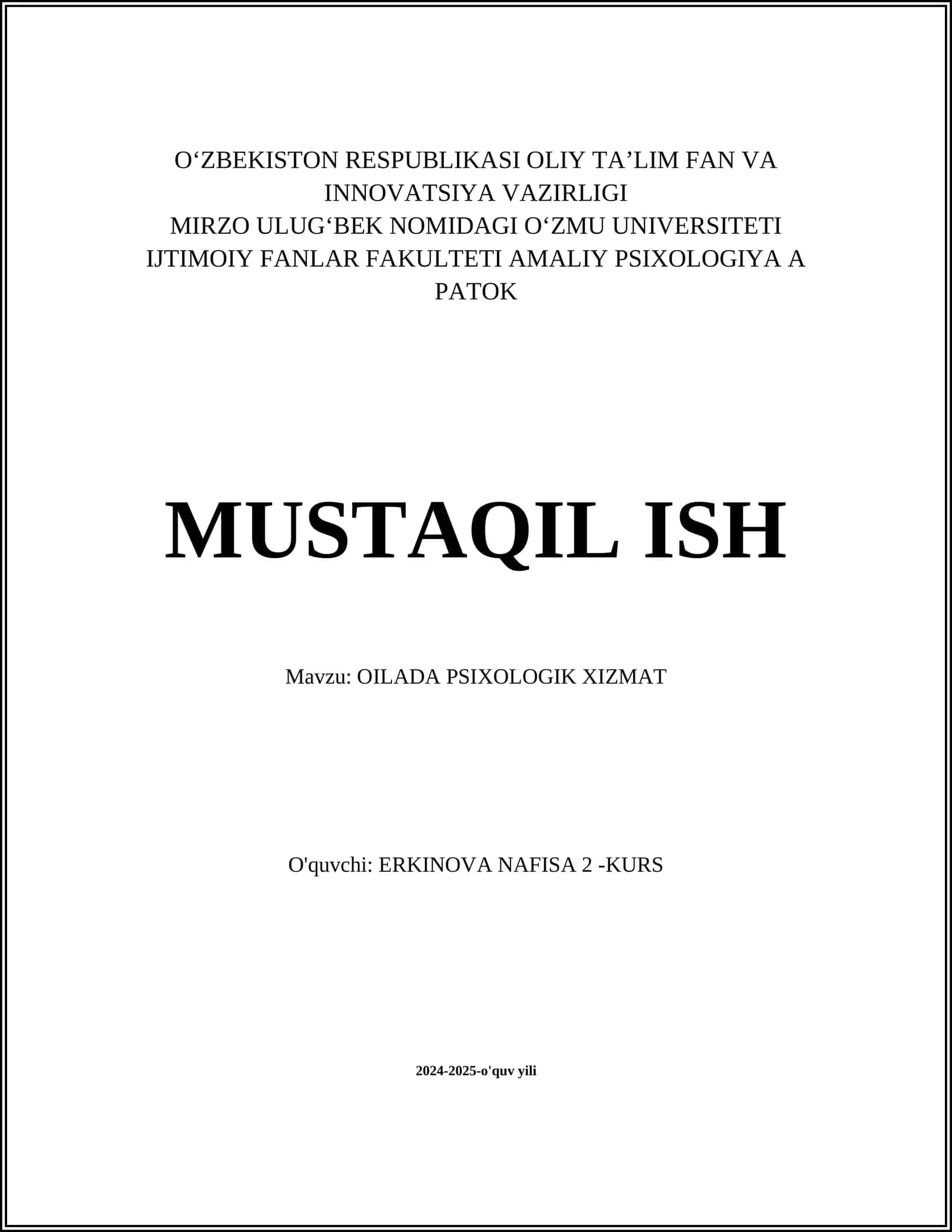 OILADA PSIXOLOGIK XIZMAT 1