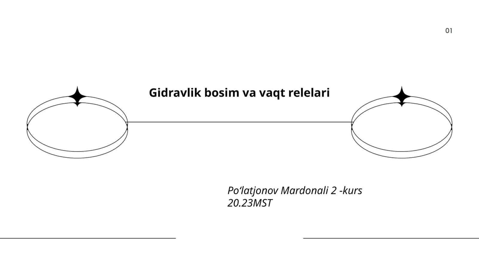 Gidravlik bosim va vaqt relelari 1