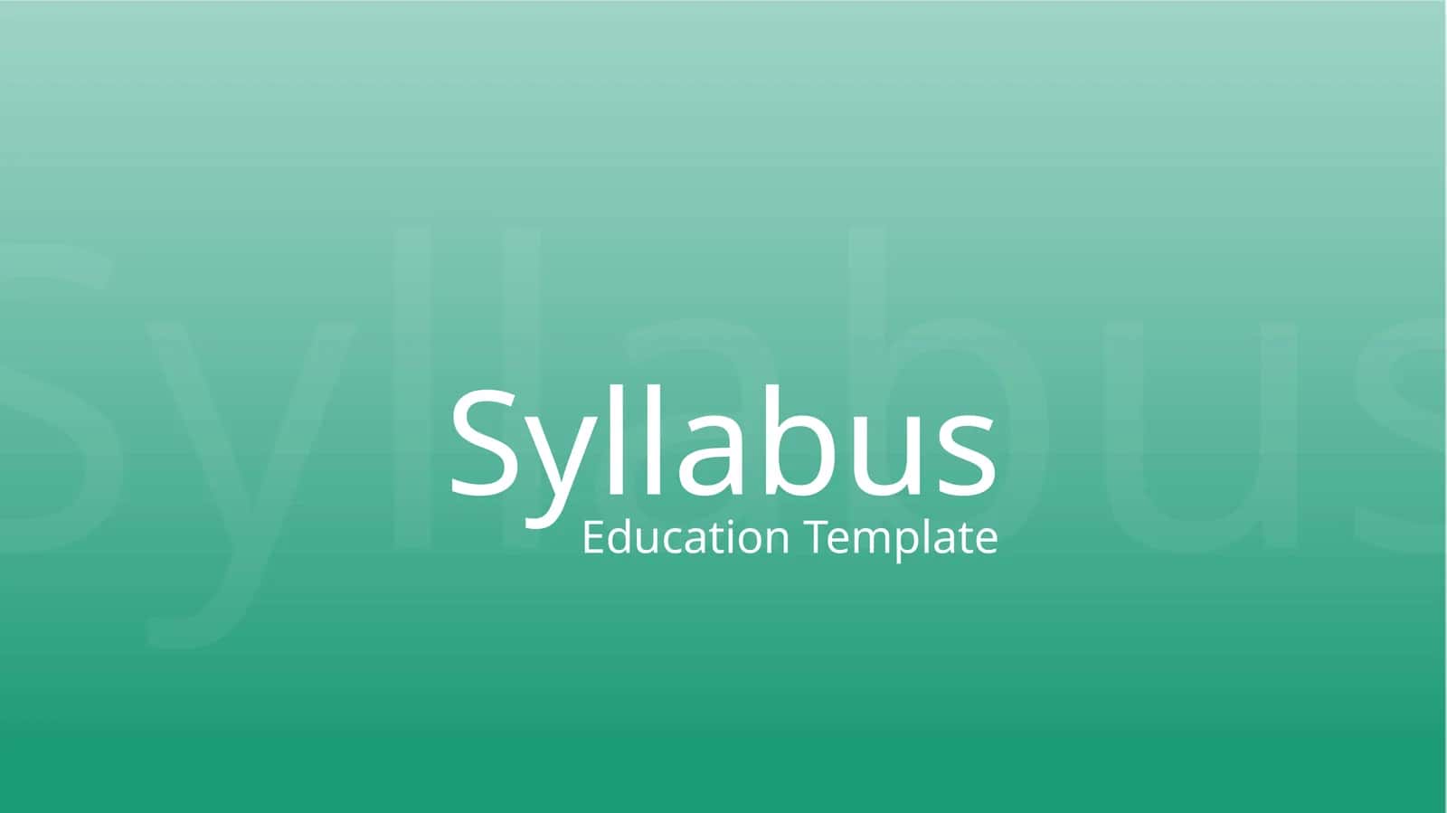 Syllabus 1