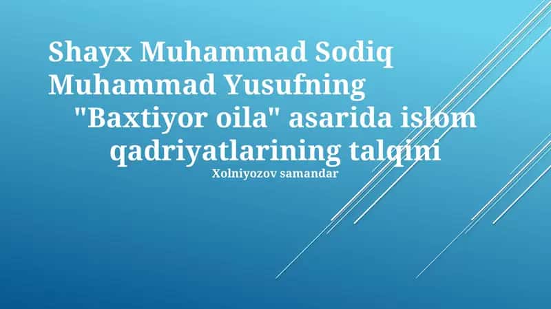 Baxtiyor oila 1