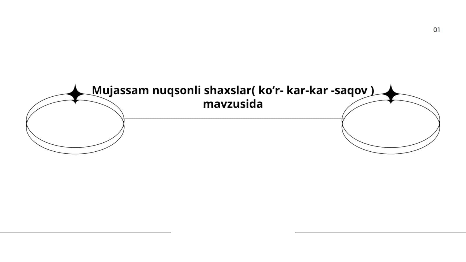 Mujassam nuqsonli shaxslar( koʻr- kar-kar -saqov ) 1