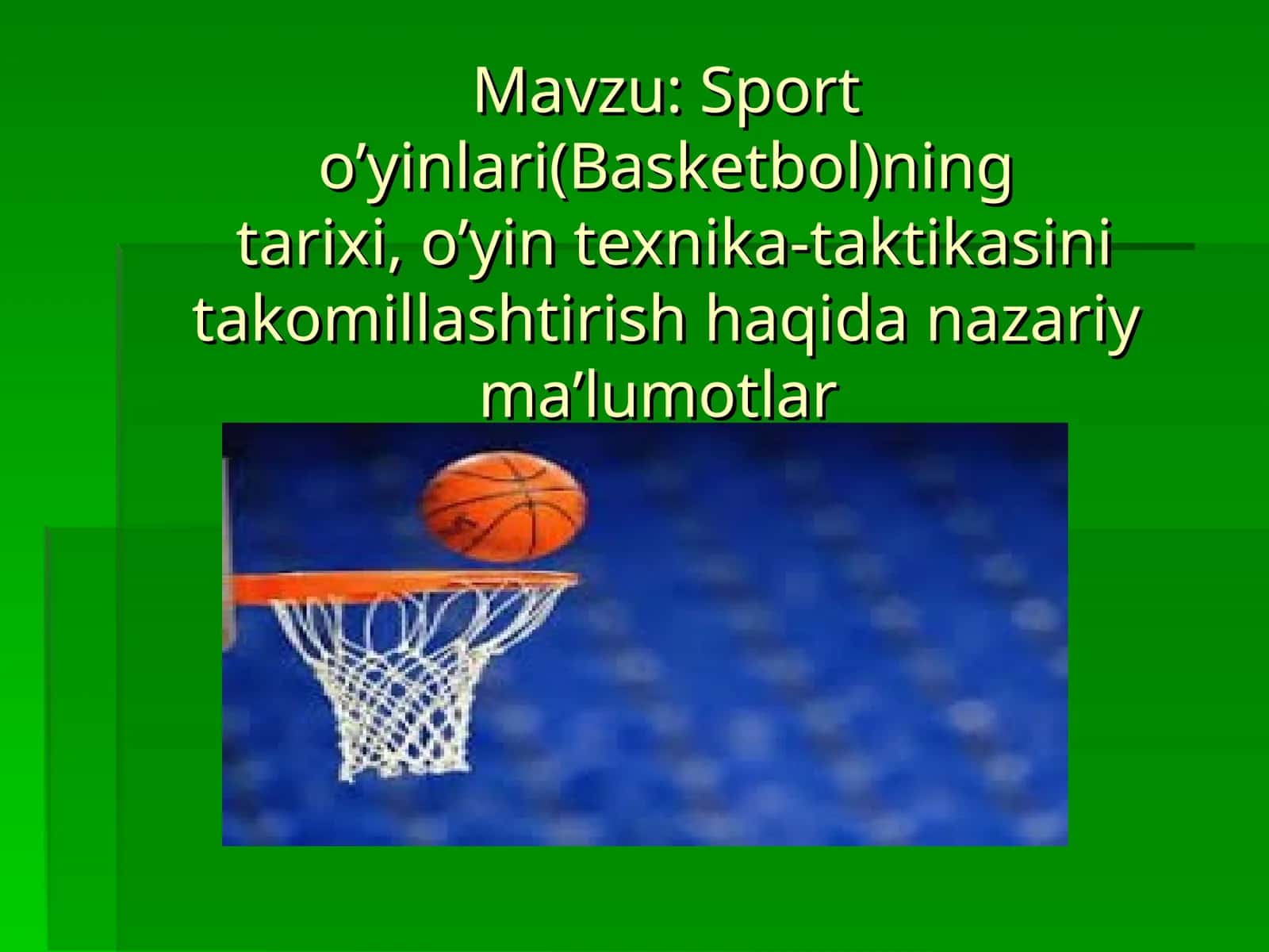 Basketbol tarixi va texnika-taktikasi 1
