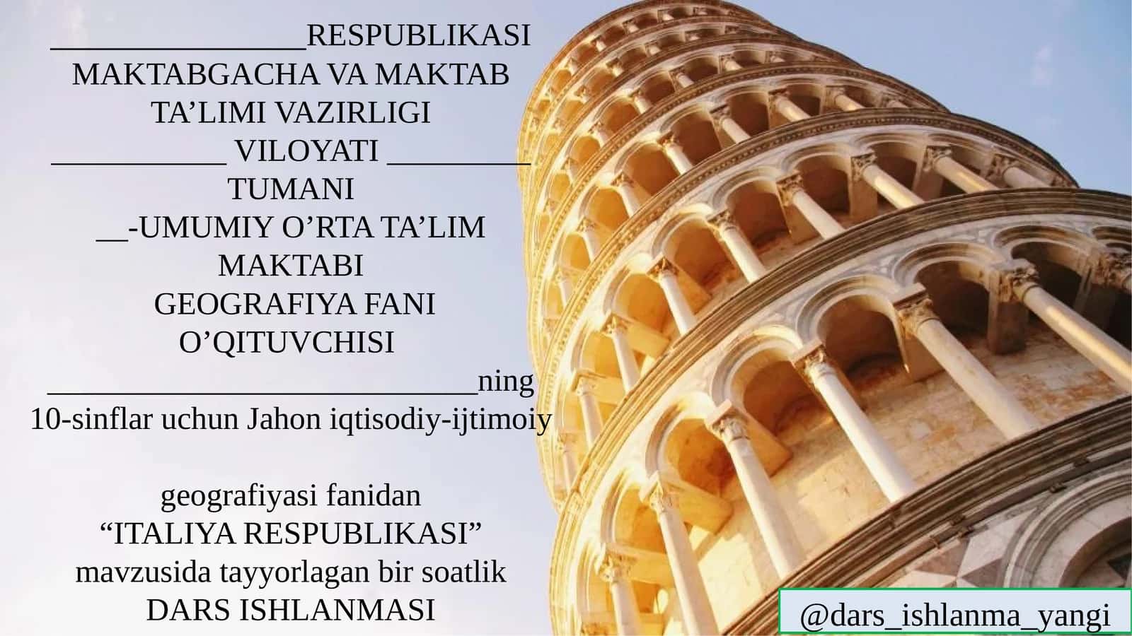 ITALIYA RESPUBLIKASI 1