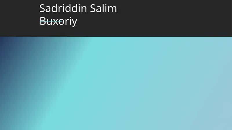 Sadriddin Salim Buxoriy 1
