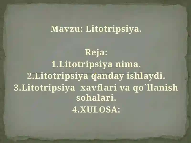Litotripsiya