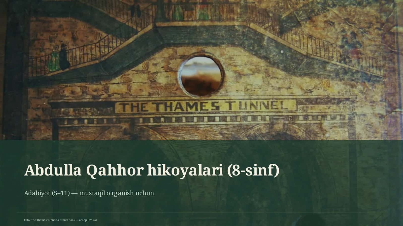Abdulla Qahhor hikoyalari (8-sinf) 1