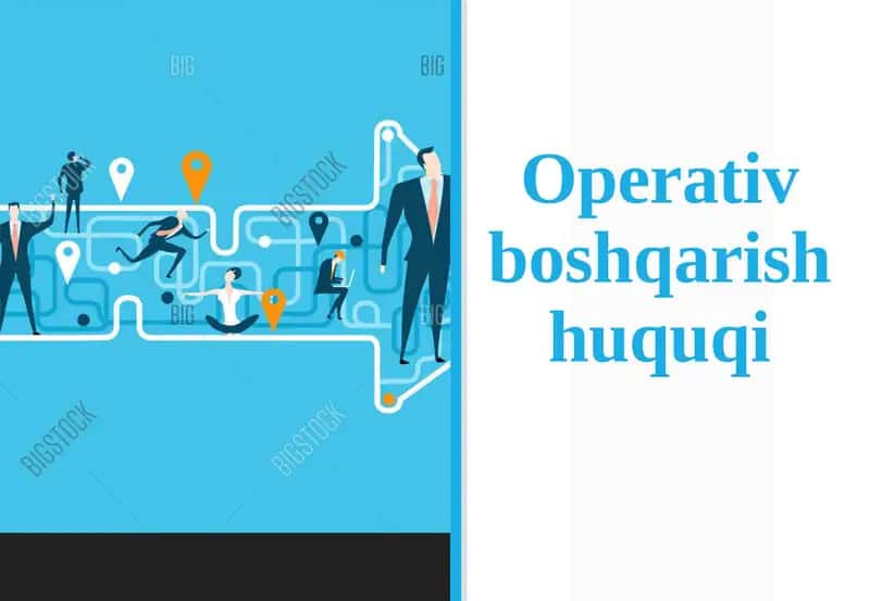Operativboshqarish huquqi 1