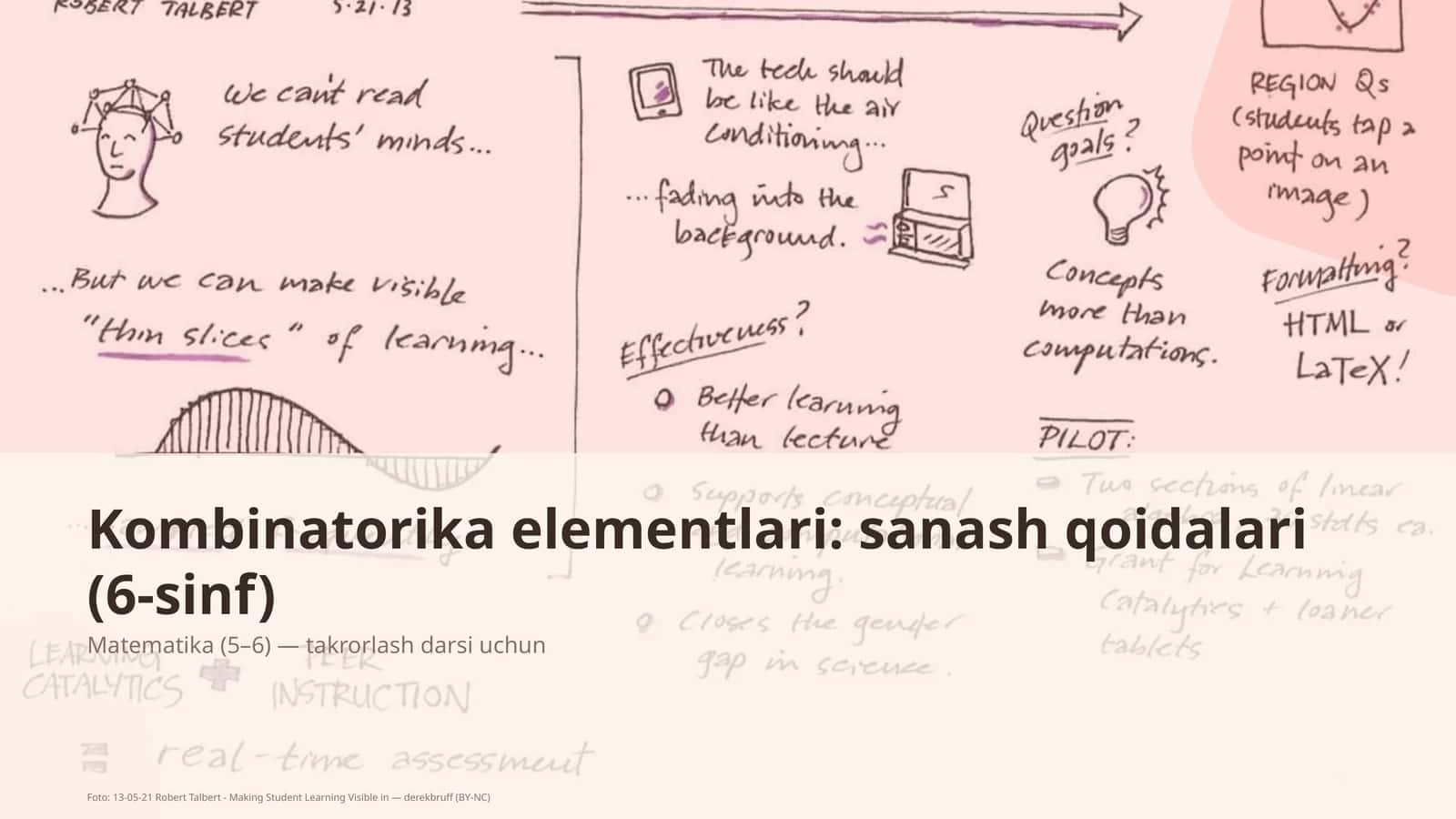 Kombinatorika elementlari: sanash qoidalari (6-sinf) 1