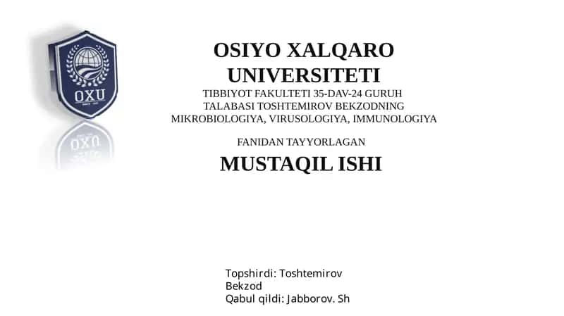 Disbakterioz va dizbakteriozning zamonaviybakteriologik diagnostikasi 1