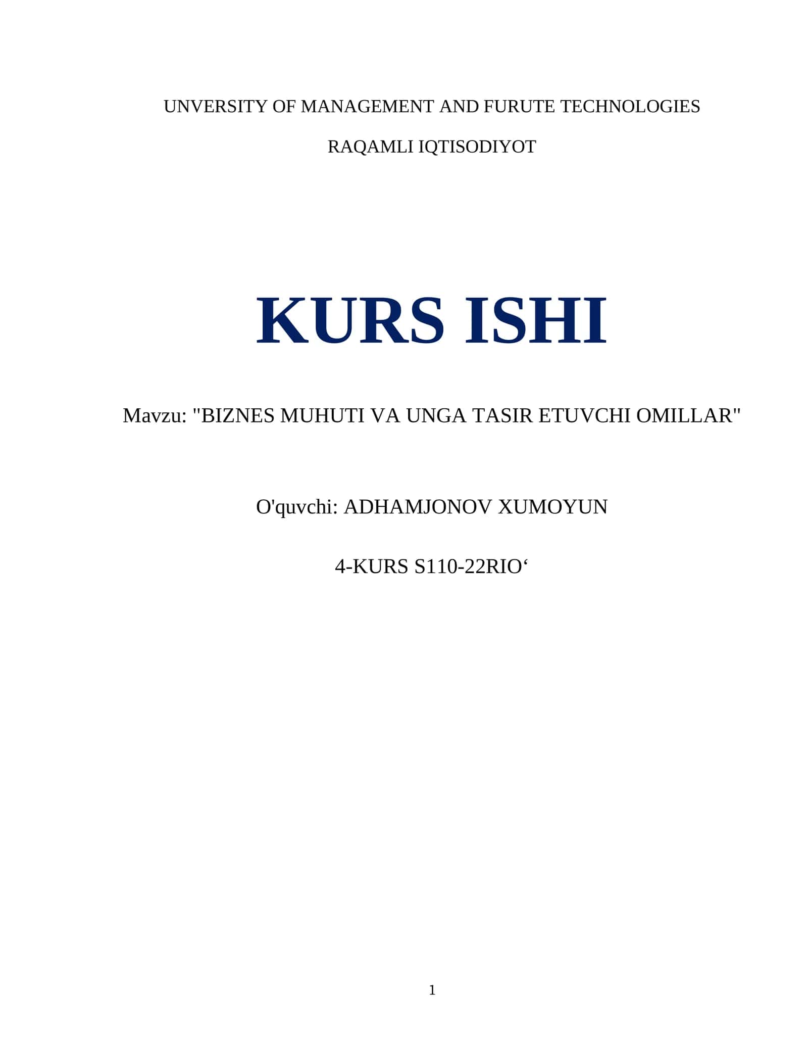 RAQAMLI IQTISODIYOT 1