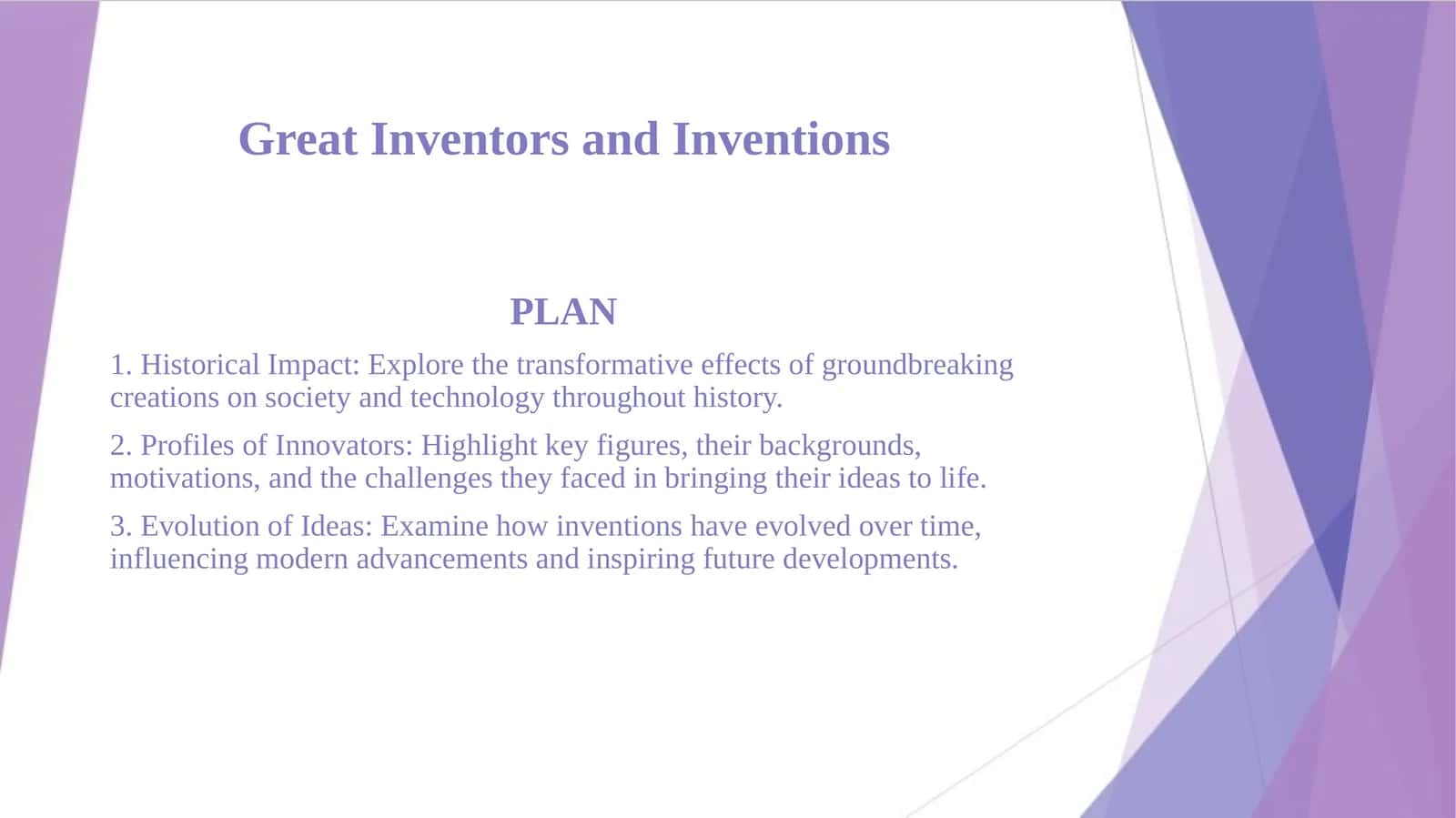 Great Inventors and Inventions 1