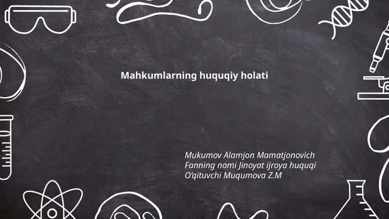 Mahkumlarning huquqiy holati 1