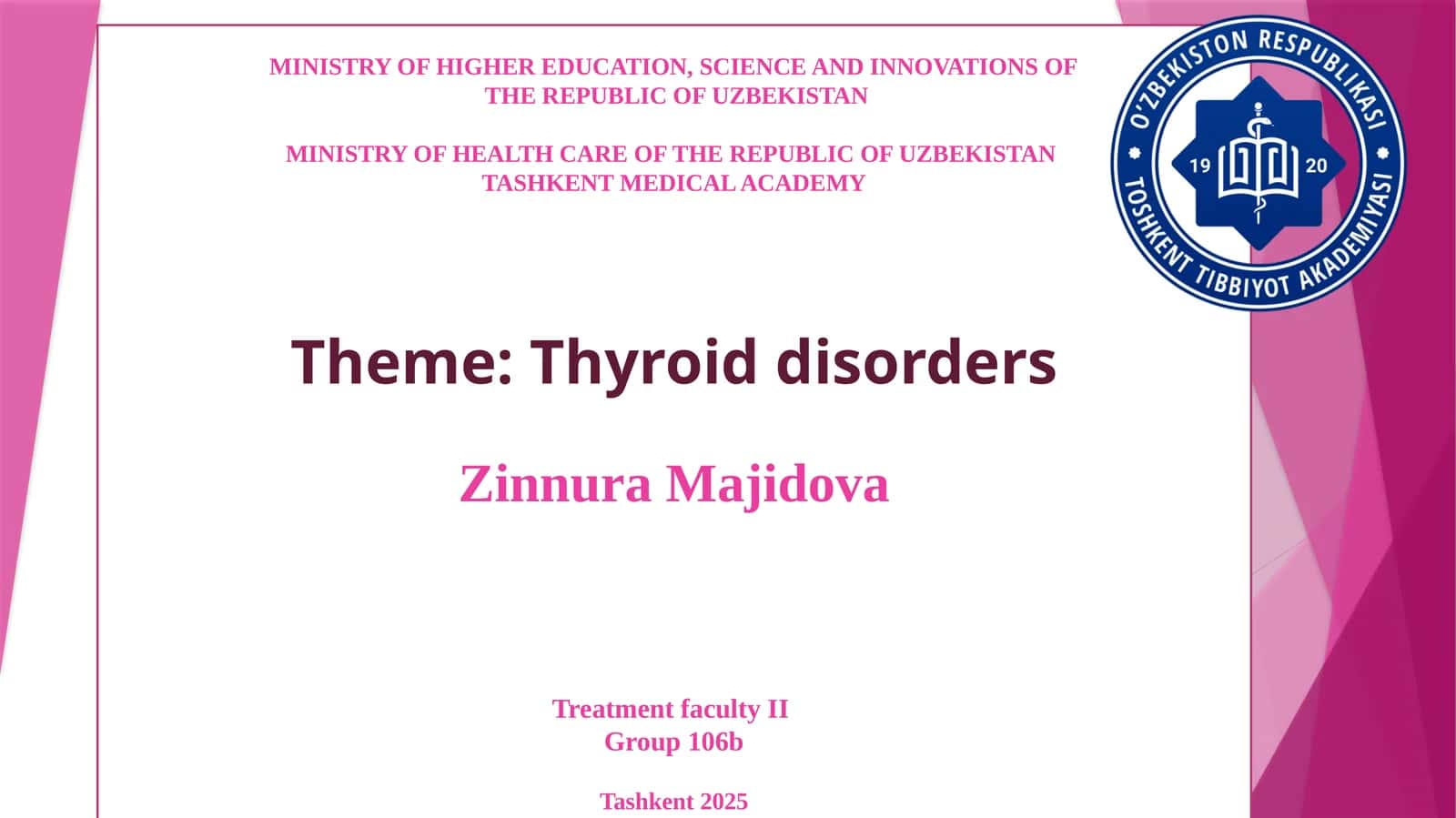 Thyroid disorders 1
