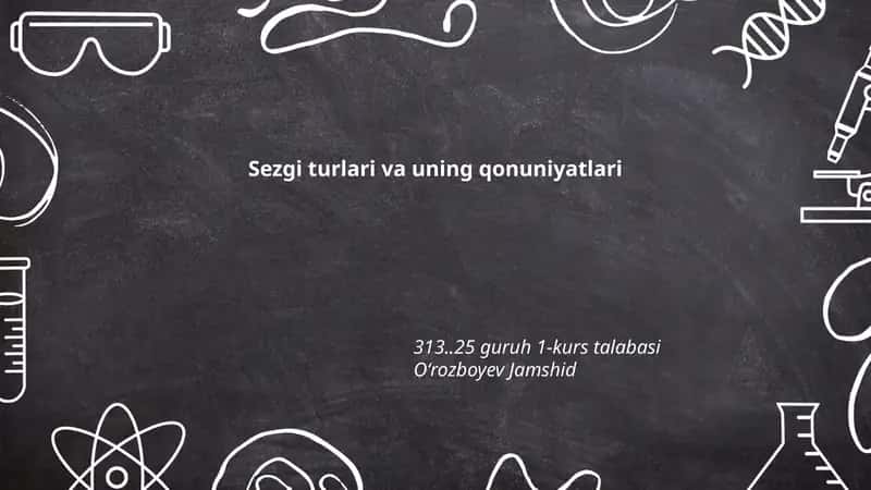 Sezgi turlari va uning qonuniyatlari 1