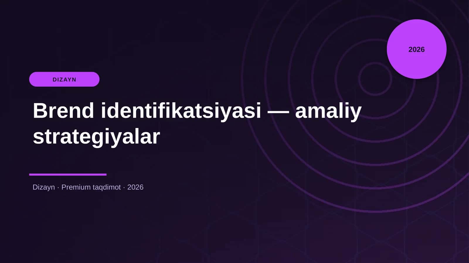 Brend identifikatsiyasi — amaliy strategiyalar 1