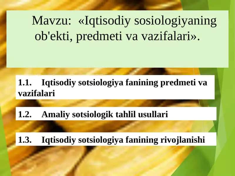 Iqtisodiy sotsiologiya 1