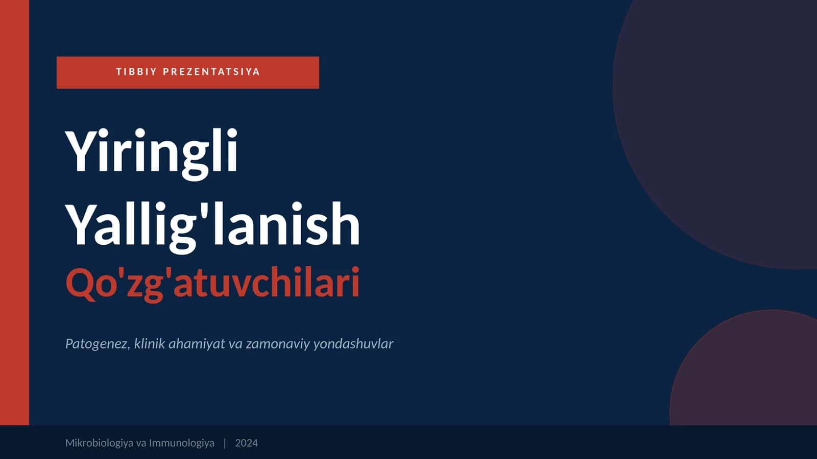 Yiringli yallig'lanish qo'zg'atuvchilari 1