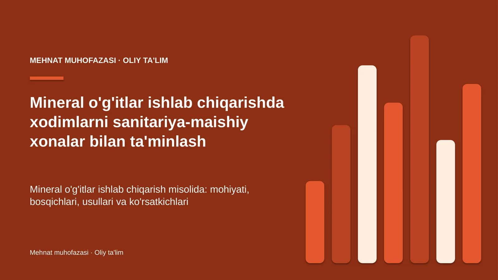 mineral o'g'itlar ishlab chiqarishda xodimlarni sanitariya maishiy xonalar bilan ta'minlash 5059 1