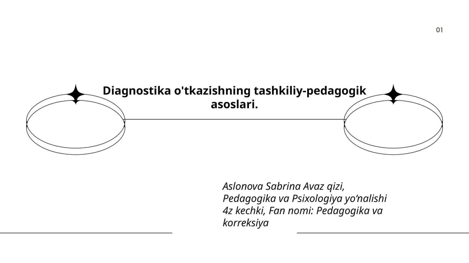 Diagnostika o'tkazishning tashkiliy-pedagogik asoslari 1