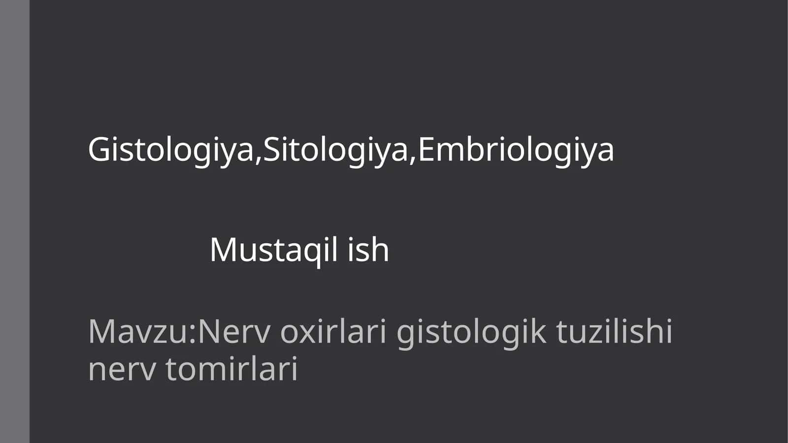 Nerv oxirlari gistologik tuzilishi nerv tomirlari 1