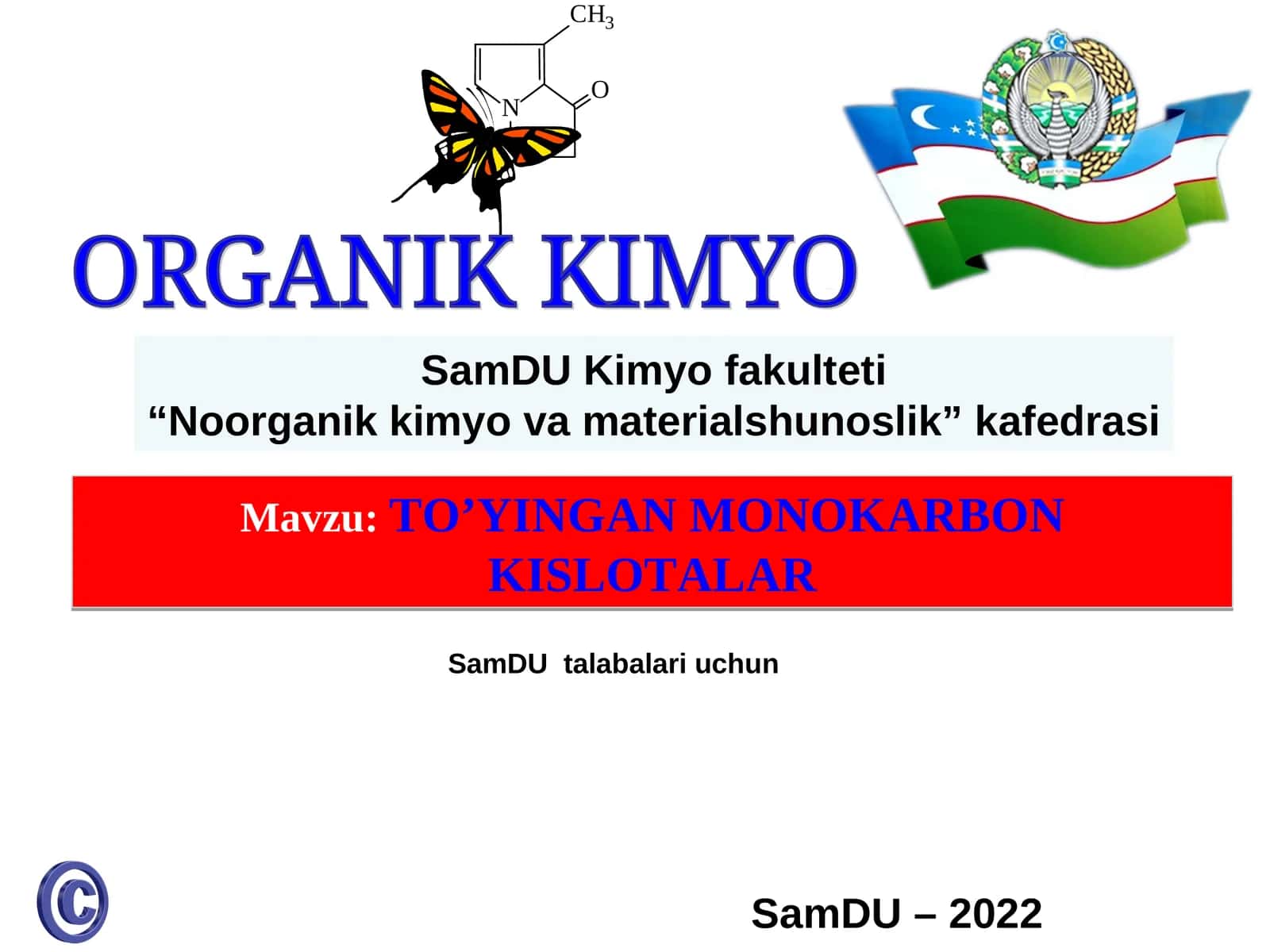 ORGANIK KIMYO 1
