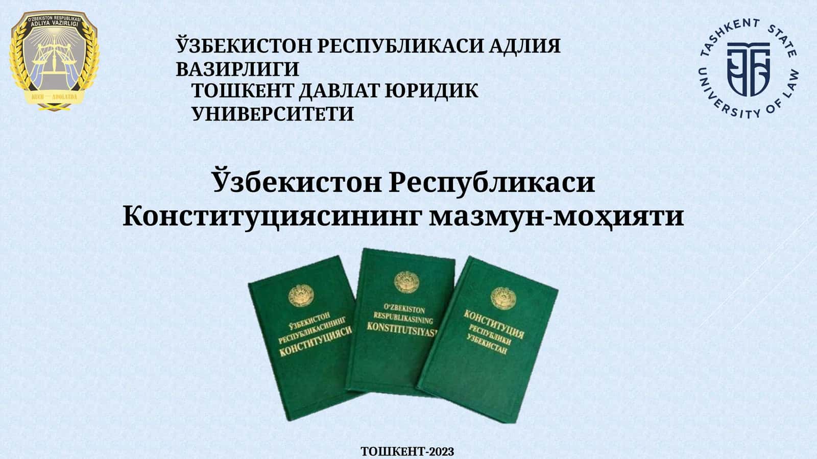 Конституциясининг мазмун-моҳияти 1