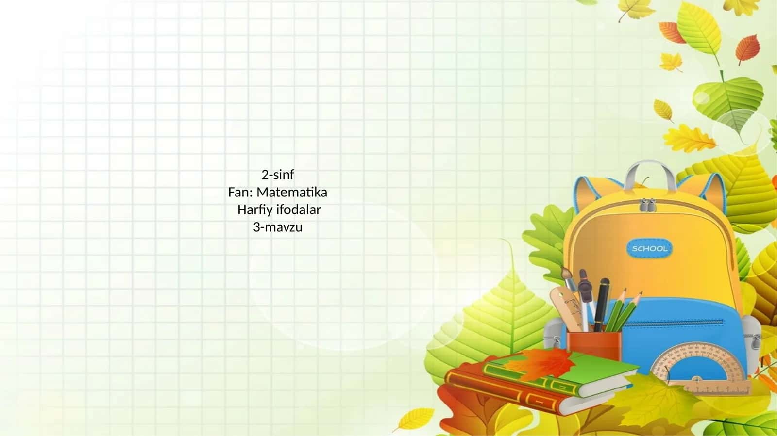 Harfiy ifodalar 1
