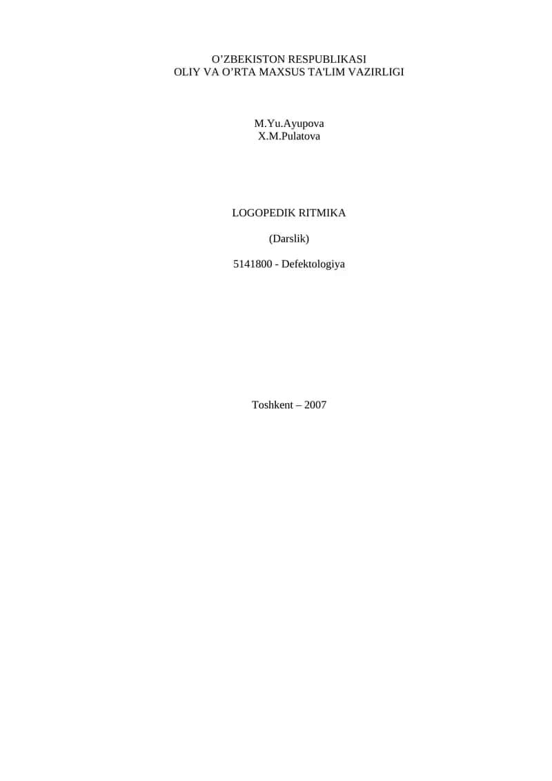 Logopedik ritmika 1