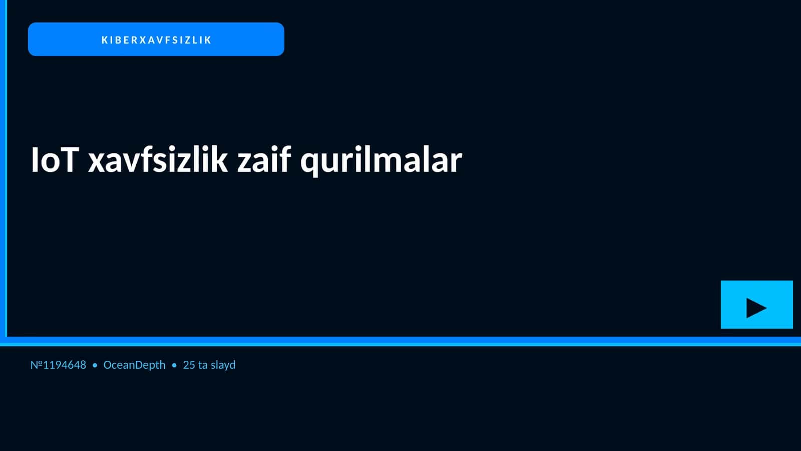 IoT xavfsizlik zaif qurilmalar 1