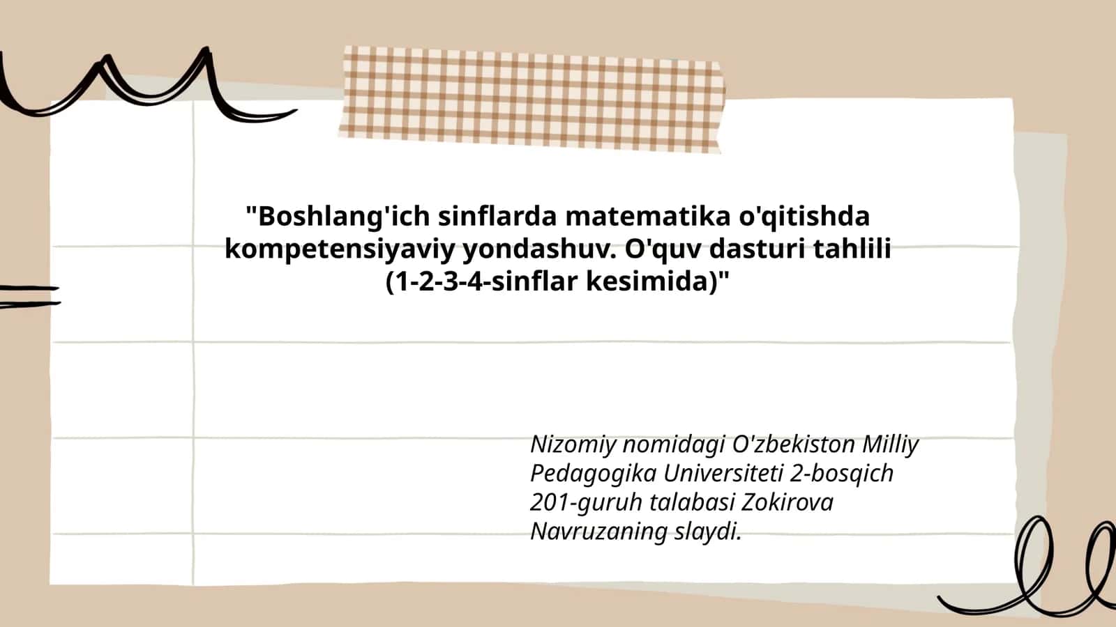 Boshlang'ich sinflarda matematika o'qitishda kompetensiyaviy yondashuv 1