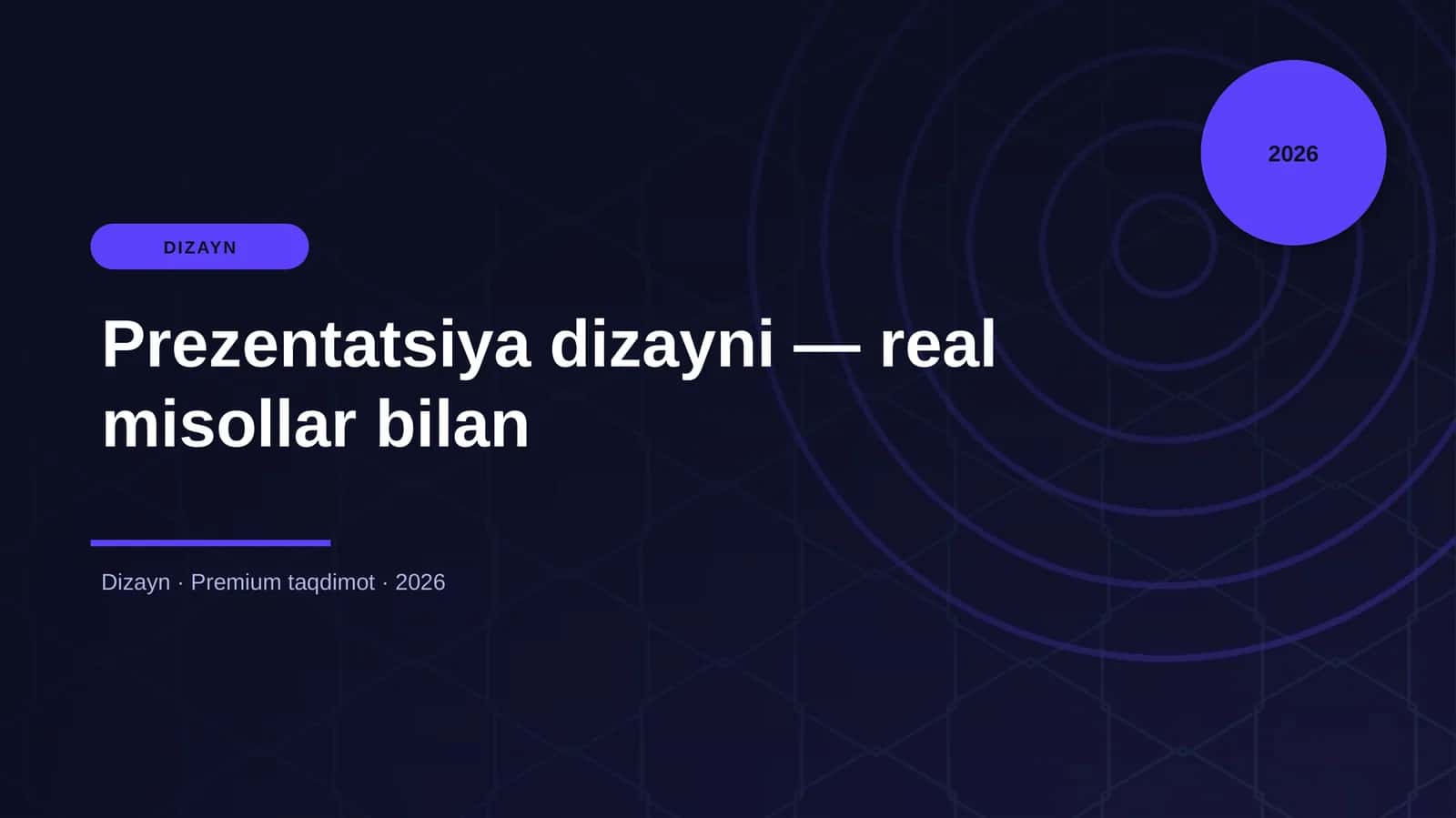 Prezentatsiya dizayni — real misollar bilan 1