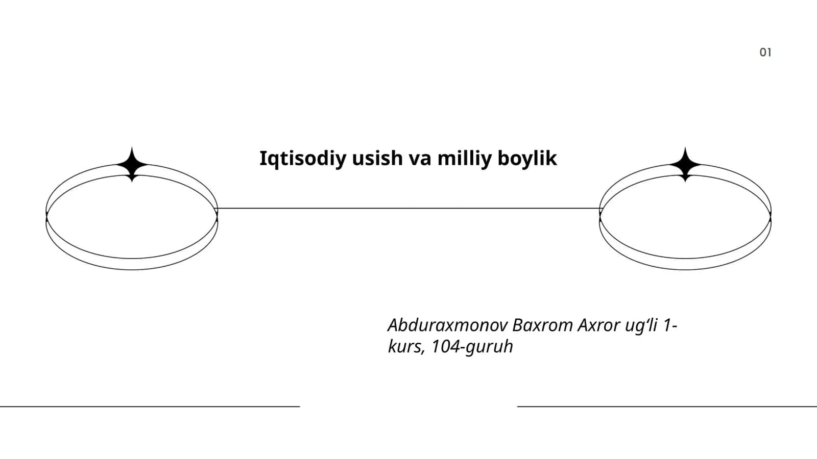 Iqtisodiy usish va milliy boylik 1