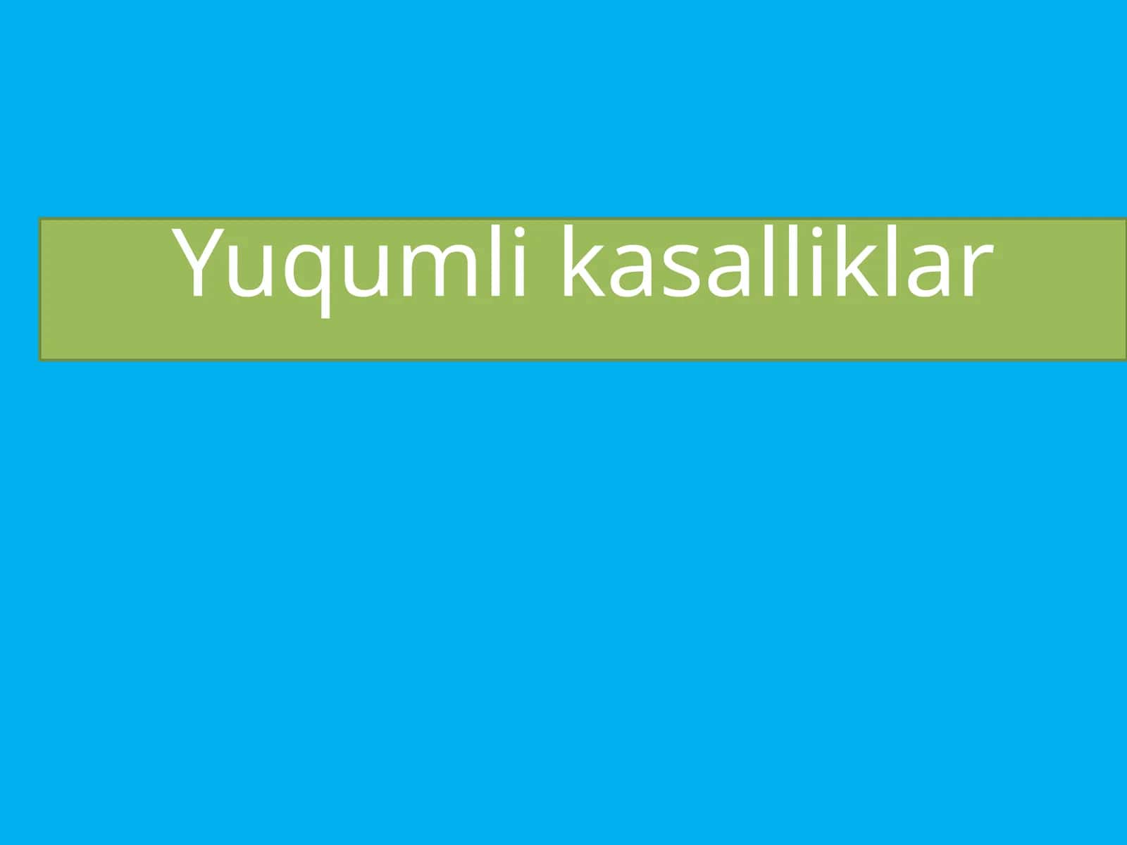 Yuqumlikasalliklar 1