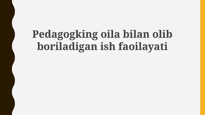 Ota-Onalar Universiteti Pedagogik Yordam Ko'rsatish 1