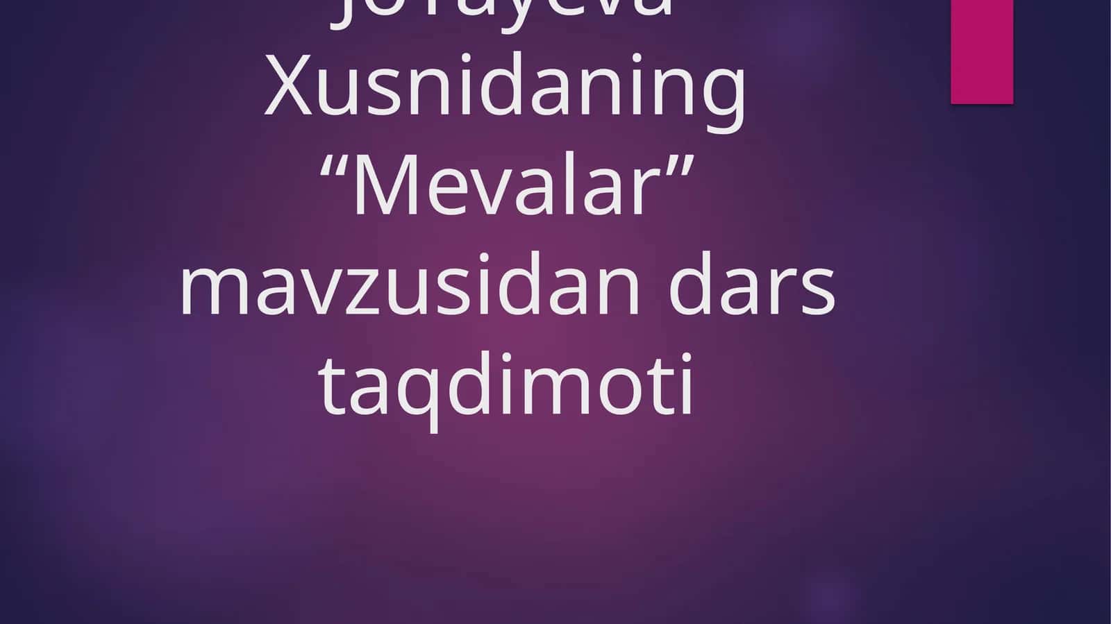 MEVALAR 1