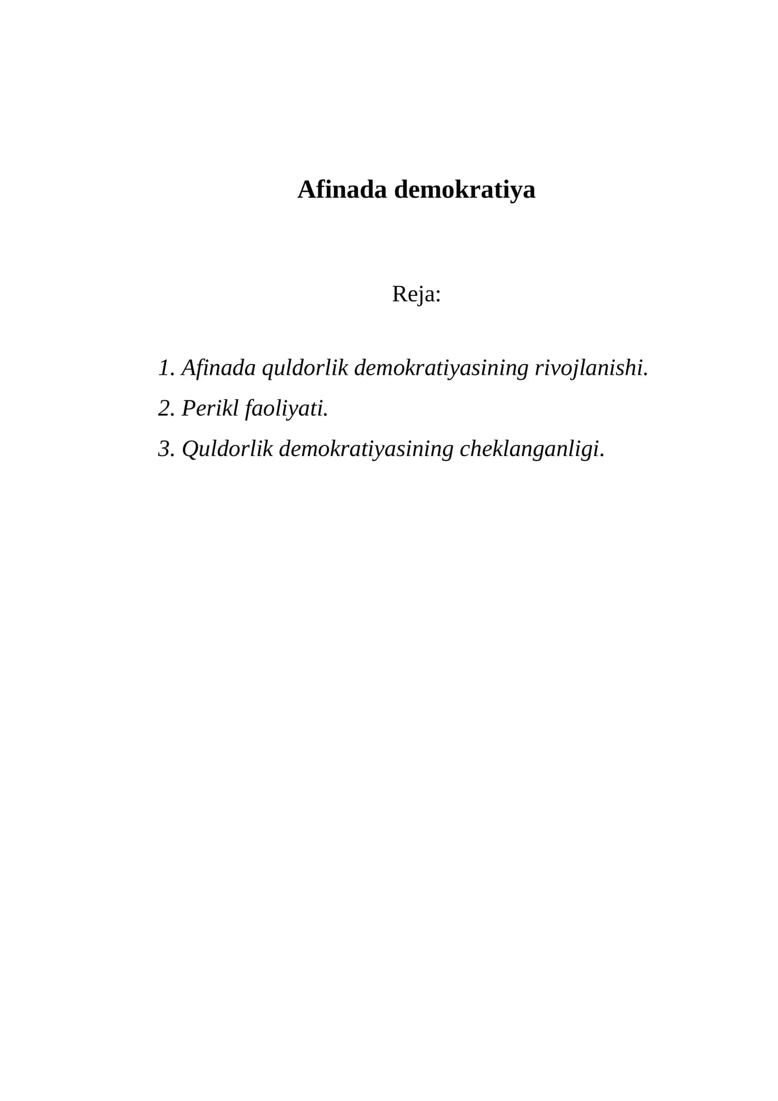 Afinada demokratiya 1
